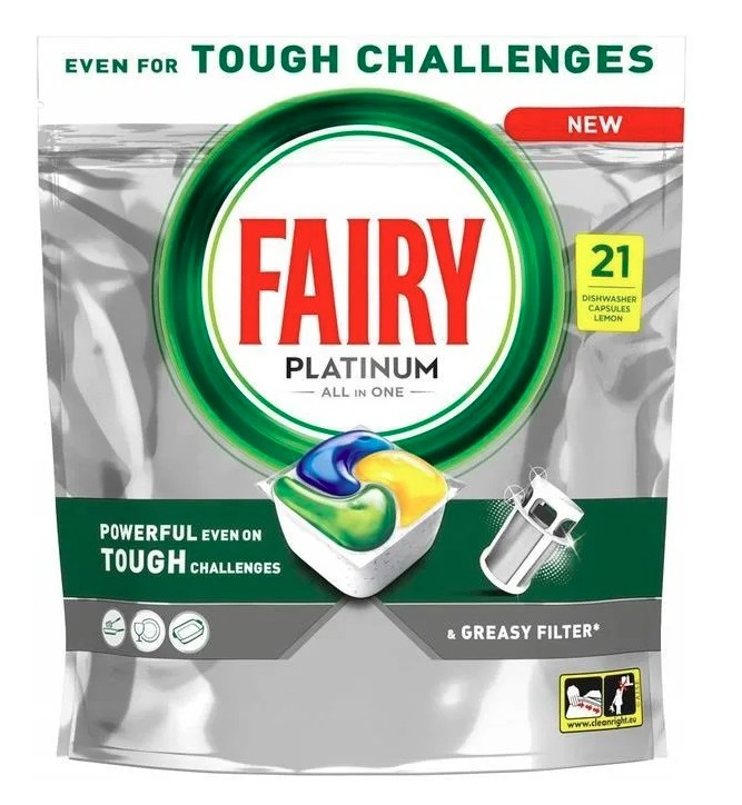 Kapsułki do zmywarki Fairy Platinium Lemon 21szt